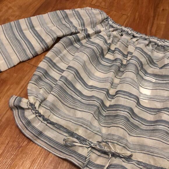 Theory Striped Blouse Size Medium - Picture 2 of 4